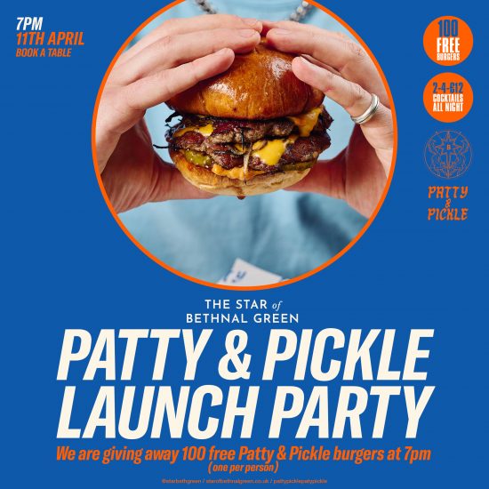 Patty & Pickle Launch Party - 100 Burger Giveaway