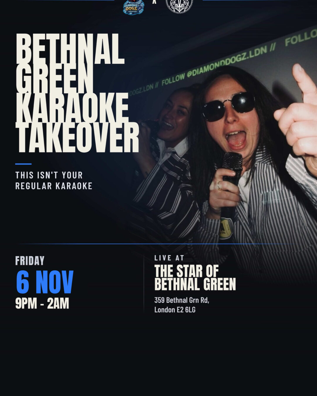 Diamond Dogz Open Karaoke - Friday 6th November